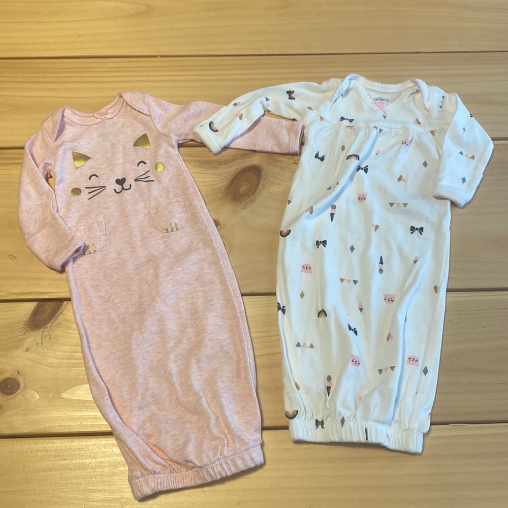 Carters Preemie Gown Bundle